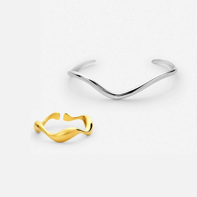Oceane Ring & Oceane Bangle Bracelet
