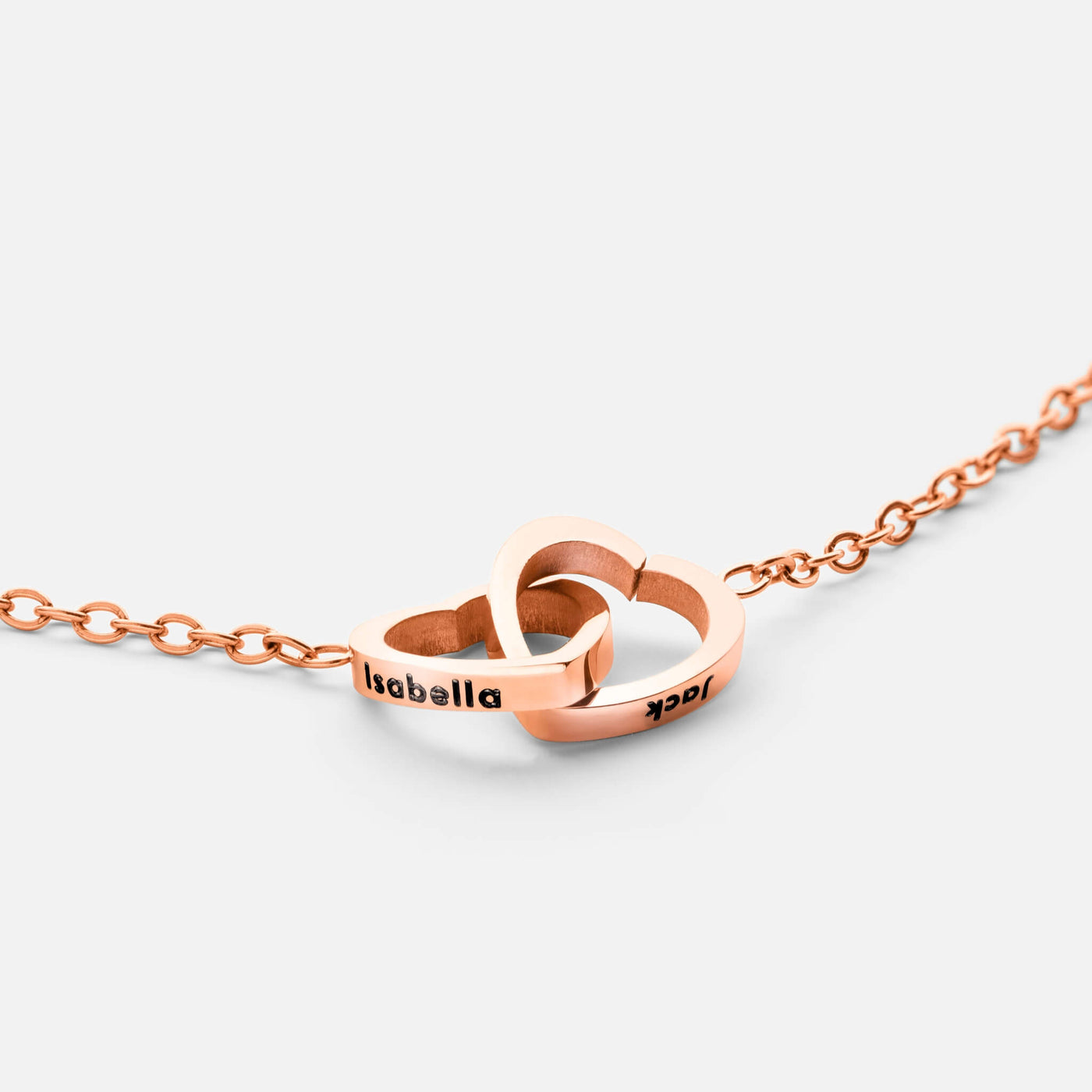 Collier Cœurs Entrelacés Personnalisé