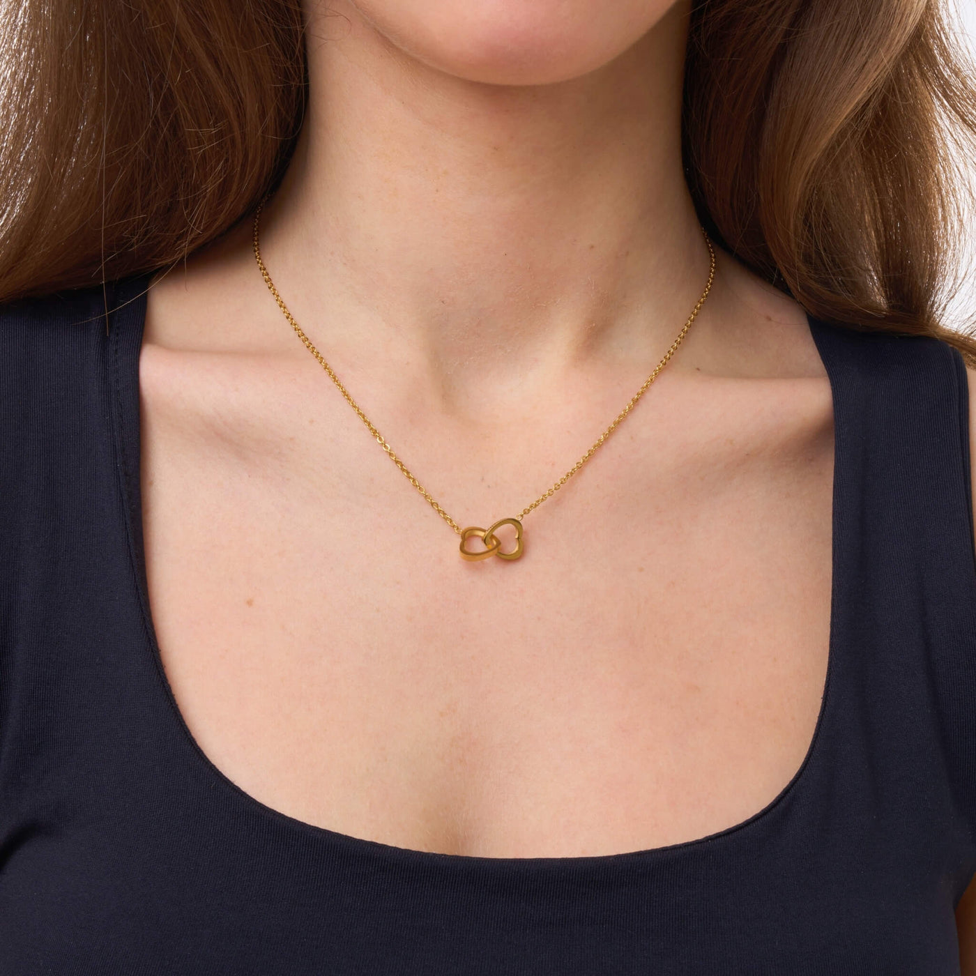 Collier Cœurs Entrelacés Personnalisé