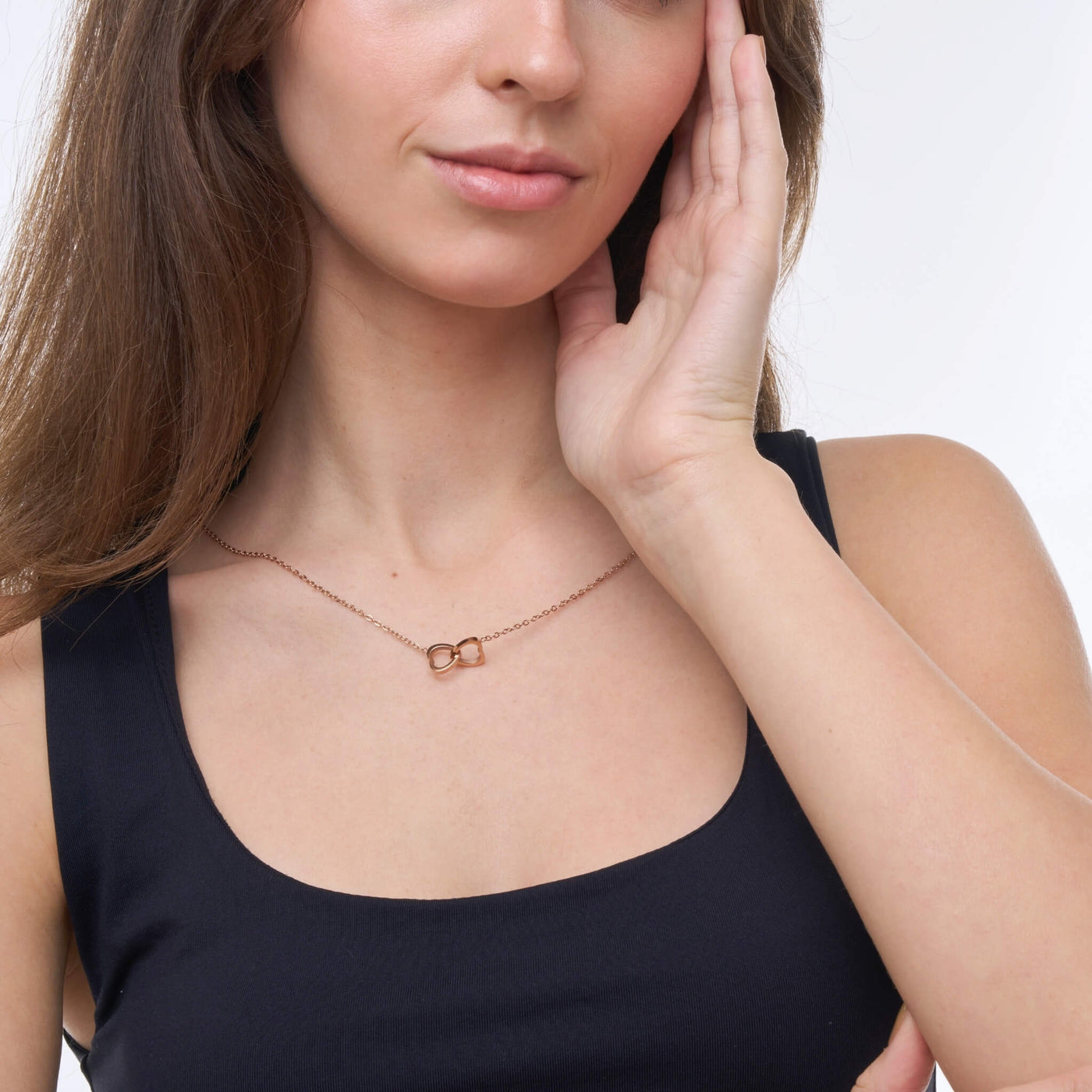 Collier Cœurs Entrelacés Personnalisé