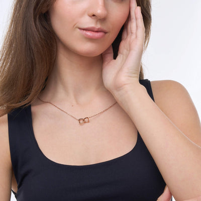 Collier Cœurs Entrelacés Personnalisé