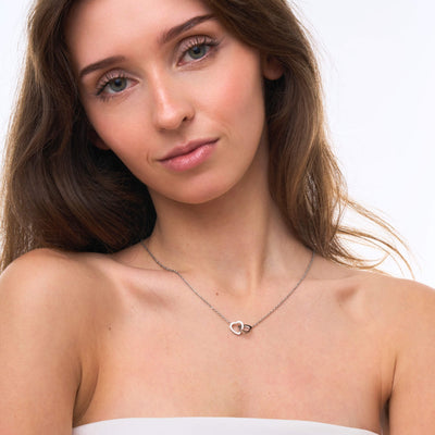 Collier Cœurs Entrelacés Personnalisé