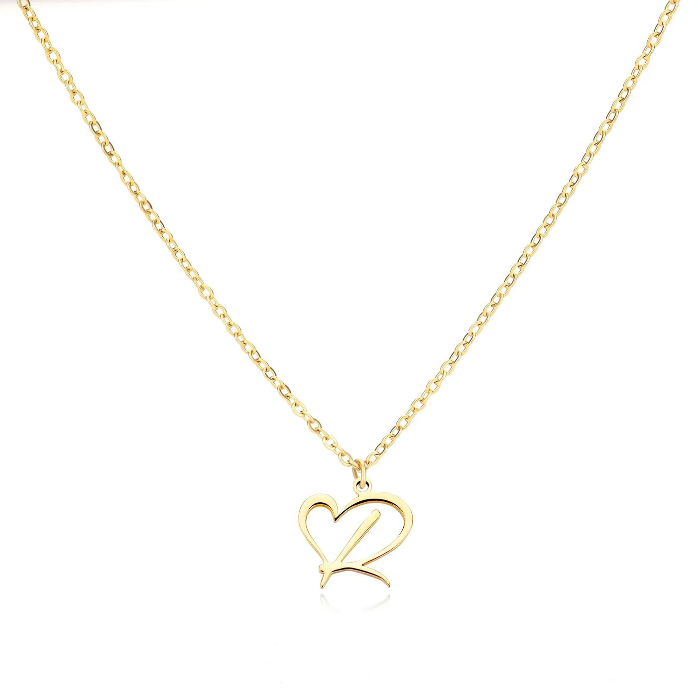 Cursive Heart Necklace