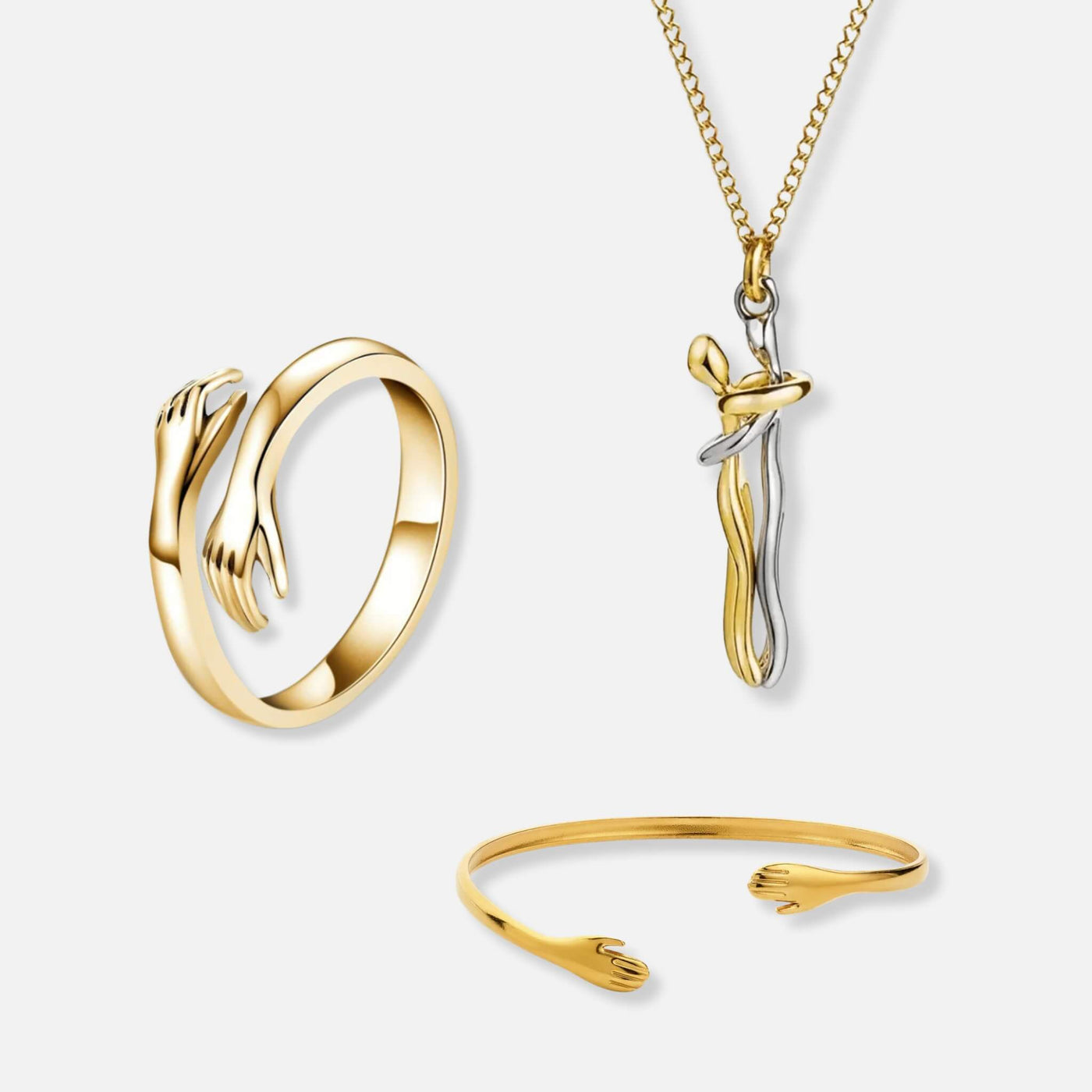 Umarmungsring, Umarmungshalskette & Umarmungsarmband