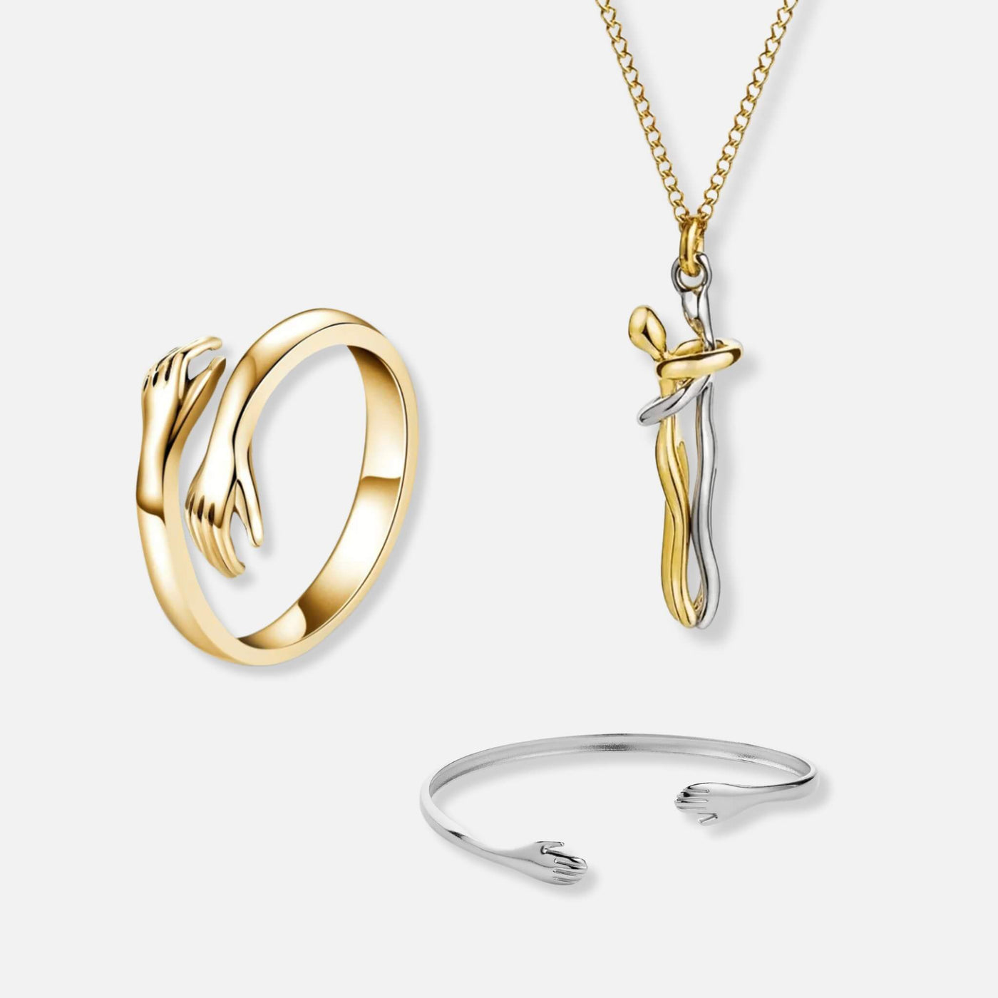 Umarmungsring, Umarmungshalskette & Umarmungsarmband