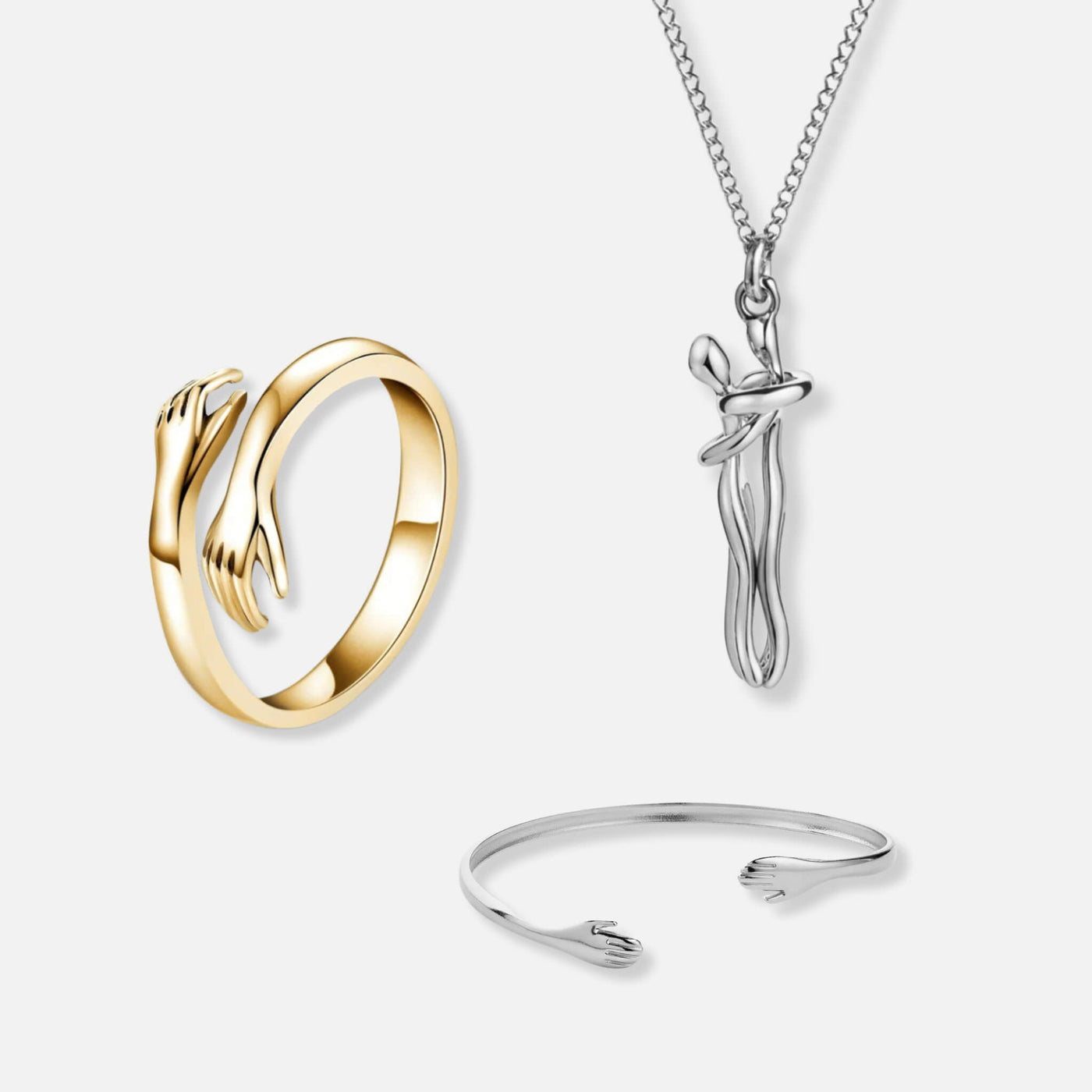 Umarmungsring, Umarmungshalskette & Umarmungsarmband