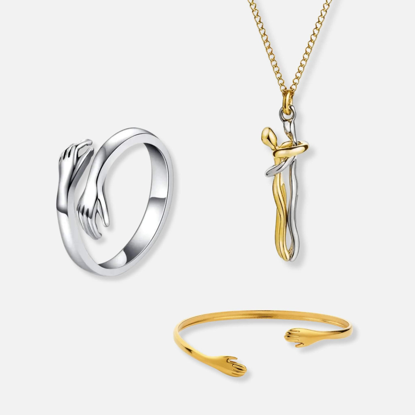 Umarmungsring, Umarmungshalskette & Umarmungsarmband