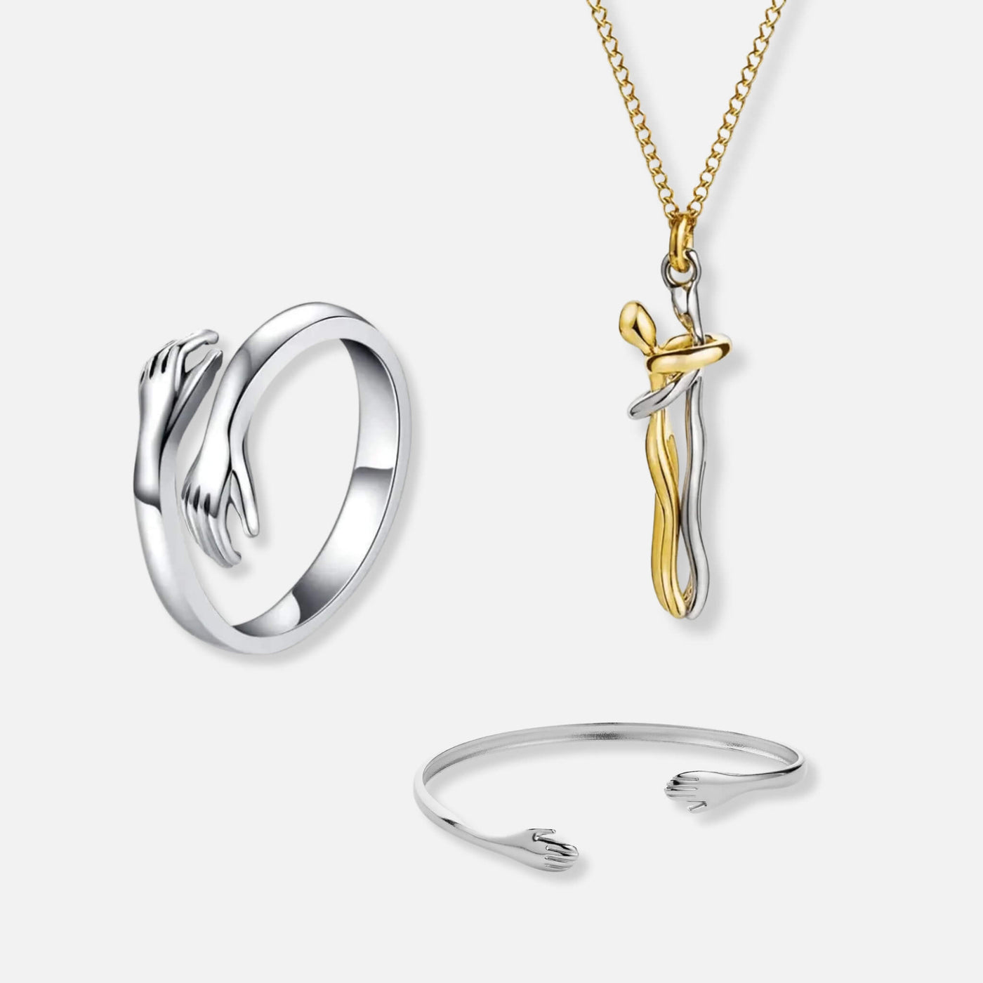 Umarmungsring, Umarmungshalskette & Umarmungsarmband