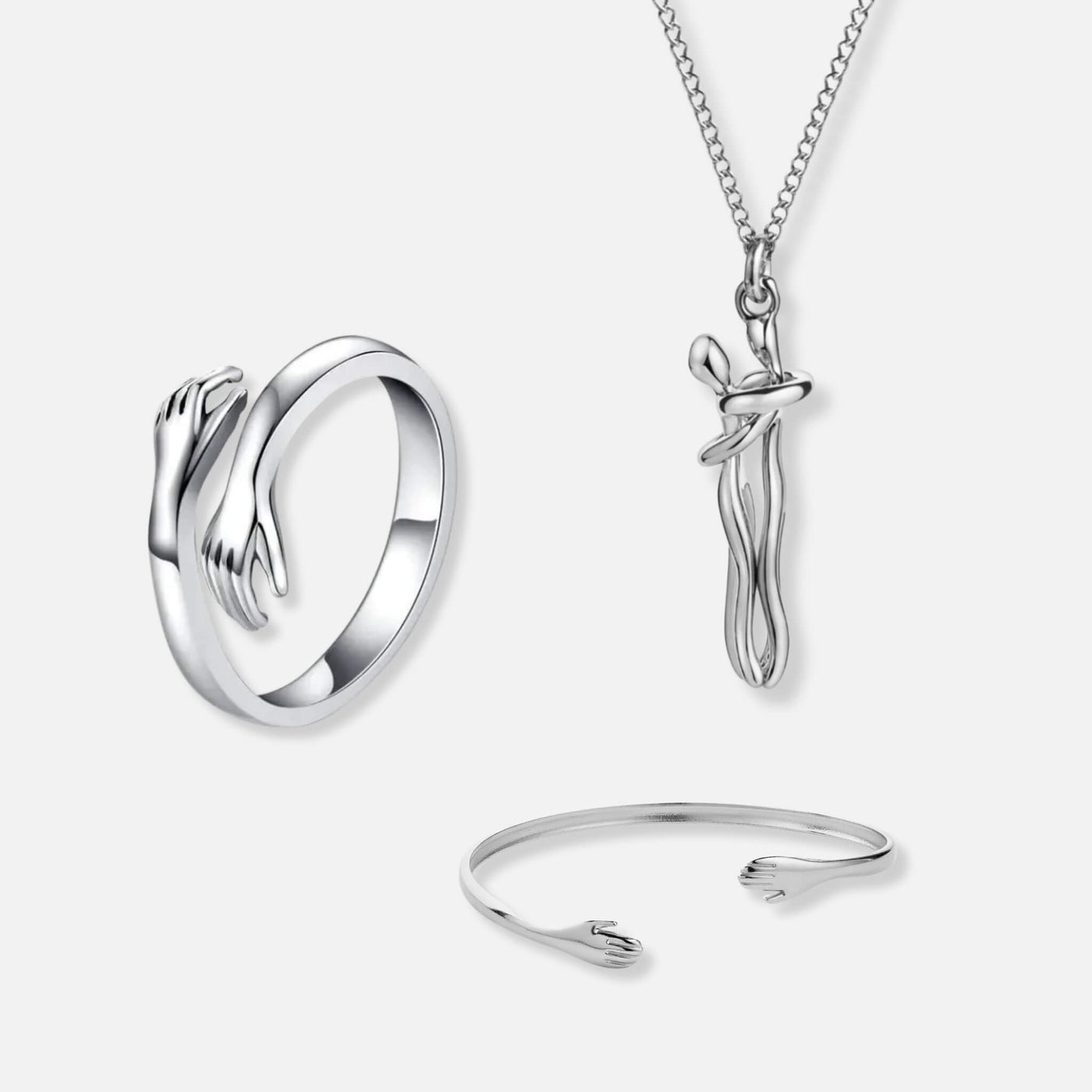 Umarmungsring, Umarmungshalskette & Umarmungsarmband